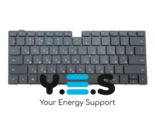 Клавіатура для ноутбука Huawei MateBook D14, D15 (RU, чорна) Original