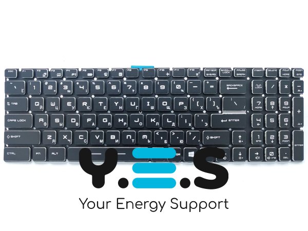 Клавіатура для ноутбуків MSI GE63/GE73/GS75/GL75/GE75/GS63/GS73/GS75/GL75/GE75/GP75 Raider, серія RGB 8RD 8RE 8RF, RU Black з RGB‑підсвіткою, Original
