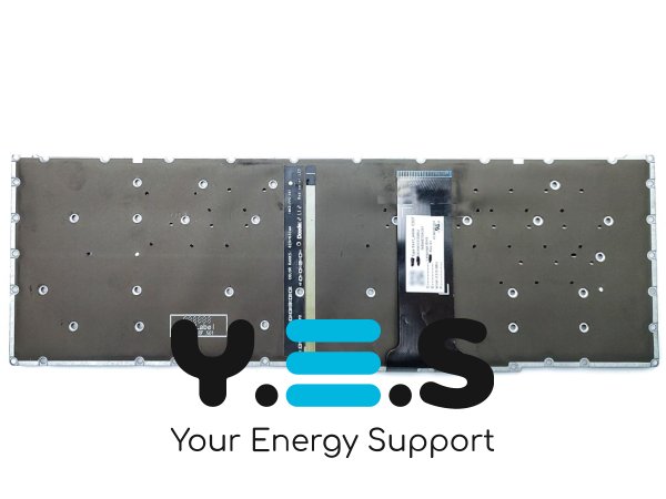 Клавіатура для ноутбуків ACER Nitro 5 AN515-54 / AN515-55 / AN515-43 / AN515-45 / AN517-51 / AN715-51 / AN517-52, N18C3 / N18C4 — чорна (RU), без рамки, з червоною підсвіткою, Original