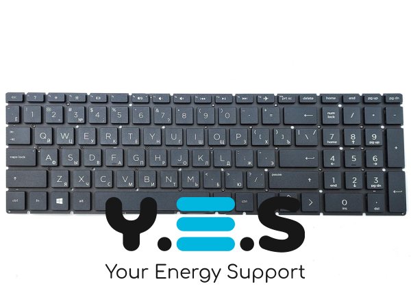 Клавіатура для ноутбуків HP 15-CS/15-CN/15-CX/15-DA/15-DB/15-DX/15-DR/15-DK, 17-BY/17-CA/17-CD, 250 G7/G8/G9, 255 G7/G8 — чорна (RU)