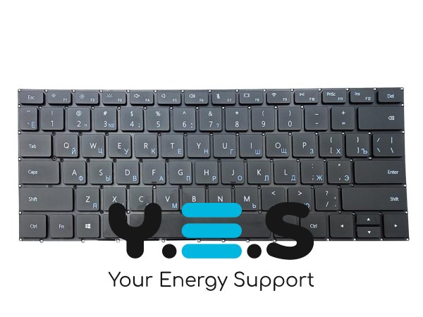 Клавіатура для ноутбука Huawei MateBook 13 (W19 / HN-W19R / HN-W19L / WRT-W09 / WRT-W19 / W29), чорна (RU), Original