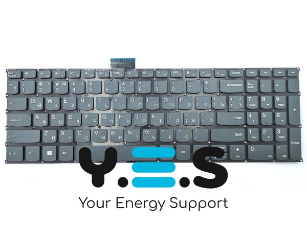 Клавіатура для ноутбука Lenovo IdeaPad 5-15ALC05 / 5-15ARE05 / 5-15IIL05 / 5-15ITL05 (2020), розкладка RU, колір Gray, Original