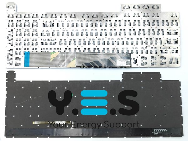 Клавіатура для ноутбуків ASUS FX507, FX517, FX507Z, FA507, FA507R, FA507RC, FA507RE, FX507R, GA507, FX707, FX517, FX707Z, FA707 — чорна (RU розкладка), з підсвіткою