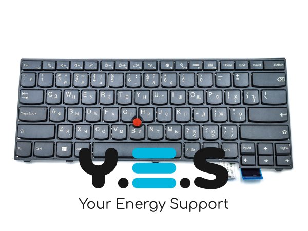 Клавіатура для Lenovo ThinkPad T470S, T460S, T460P, T470T, T460T — чорна, RU-розкладка