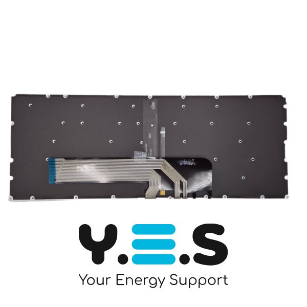 Клавіатура для Lenovo YOGA 730-15IKB, 730-13IKB, 530-14ARR, 530-14IKB, C640-13IML, C740-14IML, Flex6-14ARR, Flex6-14IKB — RU розкладка, сірий колір