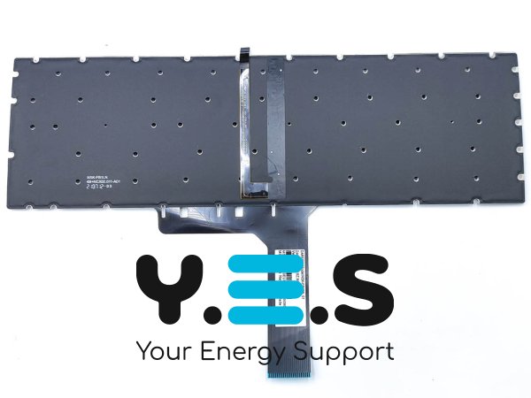 Клавіатура для ноутбуків MSI GE63 / GE73 / GE63VR / GE73VR / GS63 / GS63VR / GX63VR / GT63 6RF / 7RF, MS-16K2, MS-179B — RU, чорна, з білою підсвіткою, Original