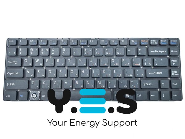 Клавіатура для ноутбуків SONY VPC‑EA Series, RU розкладка, чорна, без рамки (550102L14-203-G / 148792071 / V081678D) Original