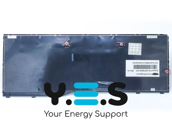 Клавіатура для ноутбука Fujitsu Lifebook AH552 — RU розкладка, чорна, з рамкою