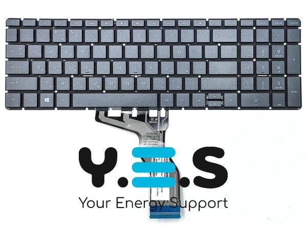 Клавіатура з підсвіткою для ноутбуків HP Pavilion 15T/15Z/15-BR/15-BS/15-BU/15-EF/15Q-DY/15-BW/15S-ER/15S-FR/15S-EQ/15S-FQ, 17G-BR та HP 250/255/256 G6 — RU, чорна