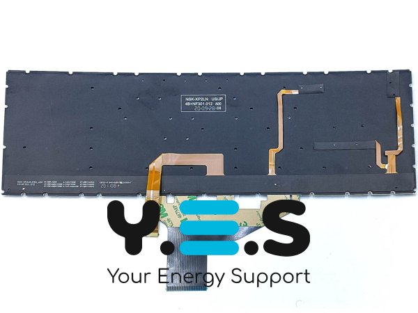 Клавіатура для ноутбука HP Omen 15-DC, 15-DH, 15T-DC — чорна (RU-розкладка), з RGB-підсвіткою