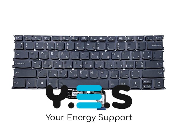 Клавіатура з підсвіткою для Lenovo Yoga Slim 9 14ITL5 — UA розкладка, чорна (Black)