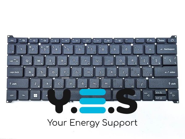 Клавіатура для ноутбуків ACER Aspire A314-36 / A314-36M / A314-36P / A314-23M / A314-23P / A514-55 / A514-56 / TMP214-54, N22Q14 — чорна, розкладка RU