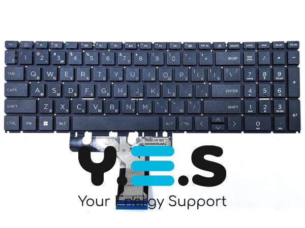 Клавіатура для ноутбука HP Pavilion 16-AB / 16-AB0010NR / 16-AB0023DX / 16-AB1000 — RU розкладка, чорна
