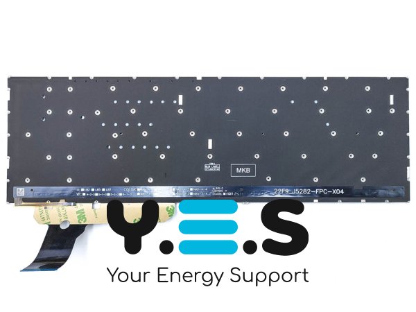 Клавіатура з підсвіткою для ASUS E1504FA, E1504GA, E1505FA, E1505GA, E1505FA, L1504FA, L1504GA, K3604, K3605 15X, K3504, M3504, S3504 — RU, чорна