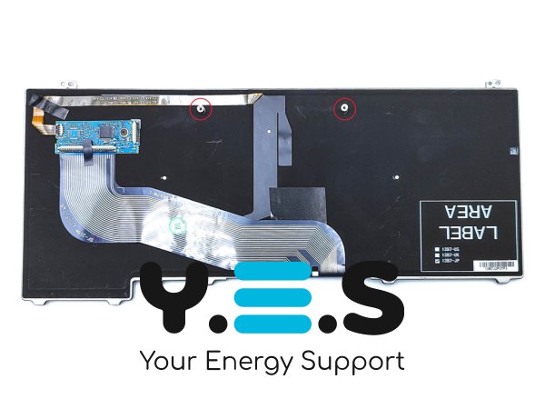 Клавіатура для ноутбука Dell Latitude E5440 — чорна (RU), з підсвіткою