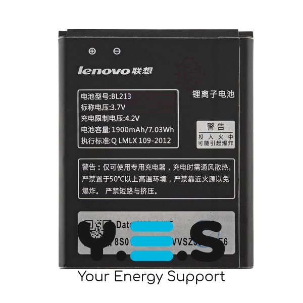 Акумулятор для смартфона Lenovo BL213 (MA388) — 3.7V, 1900mAh, 7.03Wh