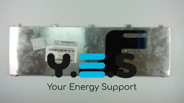 Клавіатура для ноутбука ASUS N55 / N75 / X5QS, розкладка RU, срібляста (версія N75)