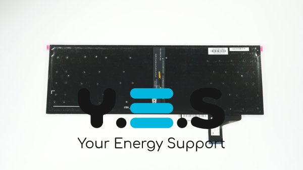 Клавіатура для ноутбука ASUS X580 series — чорна, RU-розкладка, без рамки, з підсвіткою клавіш