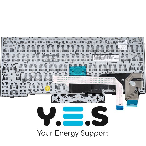 Клавіатура для ноутбука Lenovo ThinkPad X280, розкладка RU, чорна