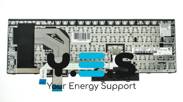 Клавіатура для ноутбука Lenovo ThinkPad T570, T580 — чорна, RU-розкладка