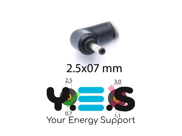 Блок живлення (адаптер) для ноутбуків ASUS — 19V 2.1A 40W, штекер 2.5×0.7, без мережевого кабелю