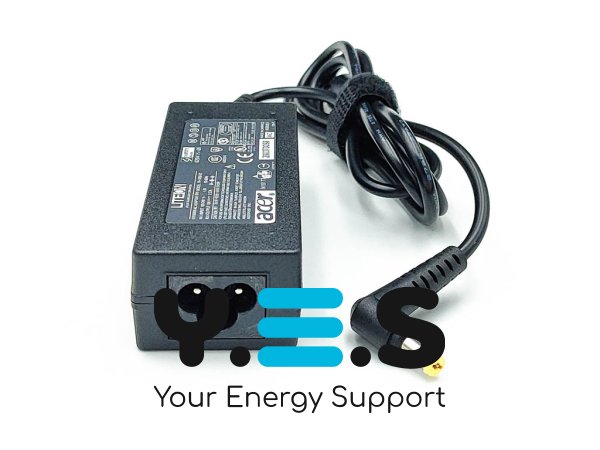 Адаптер живлення для ноутбуків Acer 19V 2.37A 45W, штекер 5.5×1.7, без мережевого кабелю