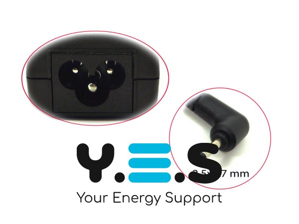 Адаптер живлення для Samsung 12V 3.33A 40W, штекер 2.5×0.7, без мережевого кабелю