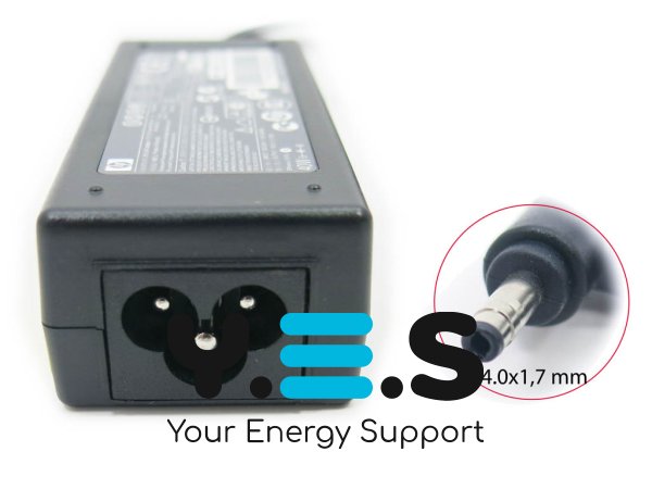 Блок живлення (адаптер) для ноутбуків HP Bullet 19.5V 2.05A 40W, штекер 4.0×1.7, без кабелю