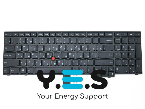 Клавіатура для Lenovo ThinkPad Edge E550, E550c, E555, E560, E565 — чорна, RU-розкладка