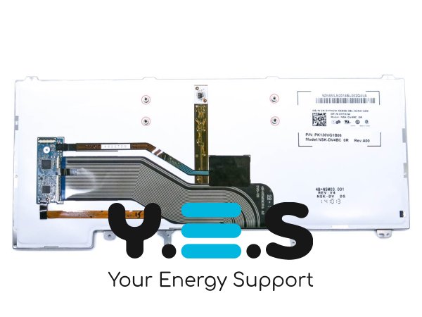 Клавіатура з підсвіткою для ноутбуків Dell Latitude E6420, E6440, E6430, E5420, E5430, E6320, E6330 — чорна RU (Blacklit)