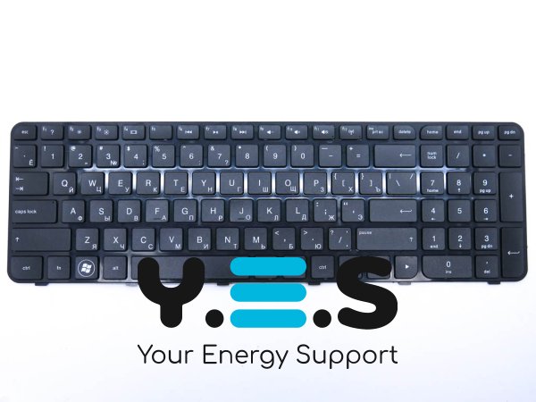 Клавіатура для ноутбуків HP G6-2000, G6-2100, G6-2200, G6-2xxx Series — чорна, RU-розкладка, з рамкою