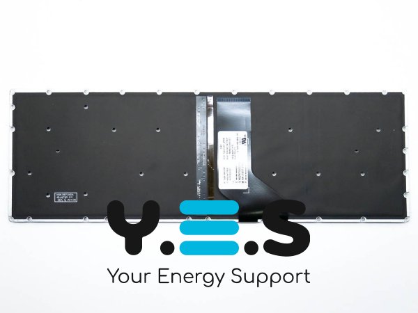 Клавіатура з підсвіткою для ноутбуків ACER Aspire E5-522, E5-573, E5-573T, E5-573G, E5-532G, E5-722, E5-772, V3-574G, A315, A515 — чорна, без рамки