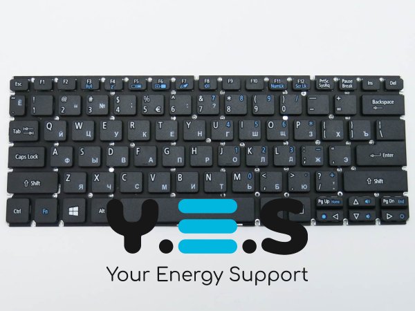 Клавіатура для ноутбука ACER Aspire Switch 12 SW5-271 — RU розкладка, чорна, без рамки