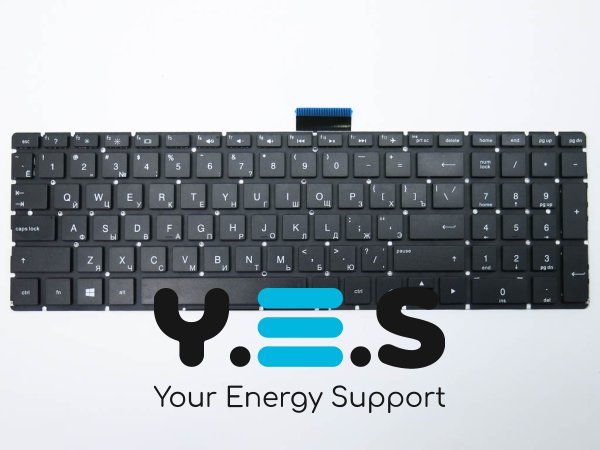 Клавіатура OEM для ноутбуків HP Pavilion 15T/15Z/15-BR/15-BS/15-BU/15-BW, 17G-BR, 250/255/256 G6 — чорна, RU розкладка, без рамки