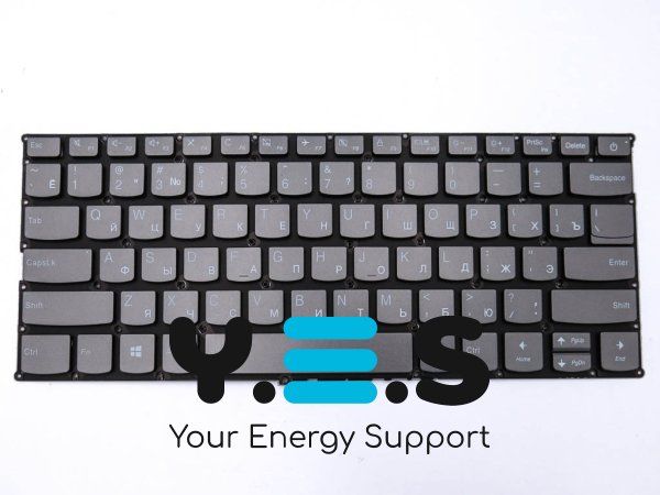 Клавіатура з підсвіткою для Lenovo IdeaPad 320S-13IKB, RU розкладка, сірий колір (Gray) Original