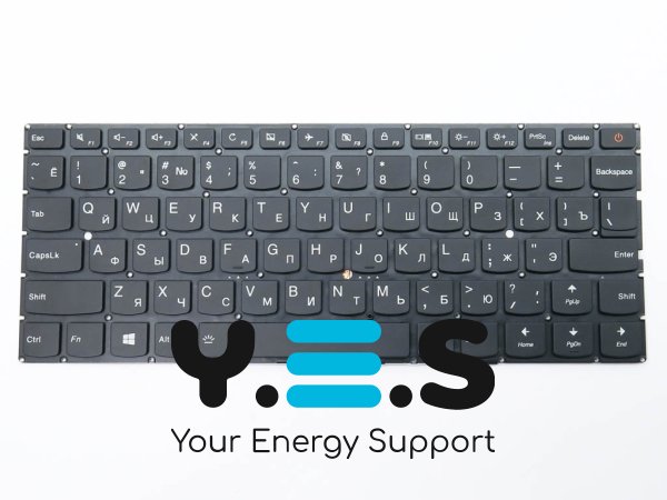 Клавіатура для ноутбука LENOVO IdeaPad 710S-13IKB, 710S-13ISK — RU, чорна, з підсвіткою (Original)