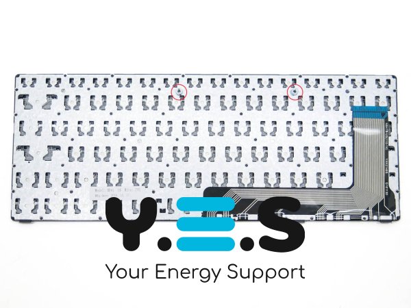 Клавіатура для ноутбука Lenovo IdeaPad 110-14 та 110-14ISK — RU, чорна, з рамкою