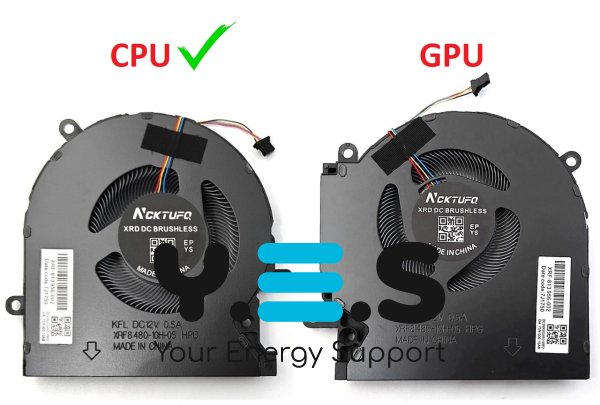 Вентилятор CPU 12V для ноутбука HP OMEN 15-EK/15-EN (TPN-Q238, TPN-Q236)