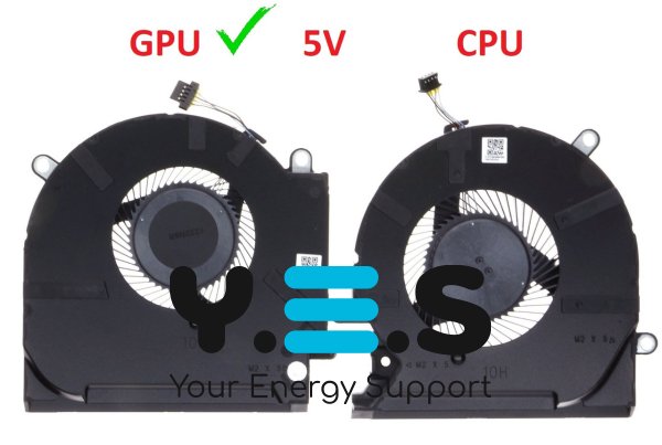 Вентилятор GPU 5V для ноутбука HP OMEN 15‑EK/15‑EN (TPN‑Q238, TPN‑Q236)
