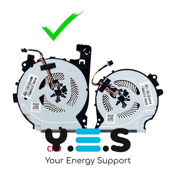 Вентилятор CPU для HP Pavilion Gaming 15-cx (L20335-001), сумісн. 15-cx0000–15-cx9999