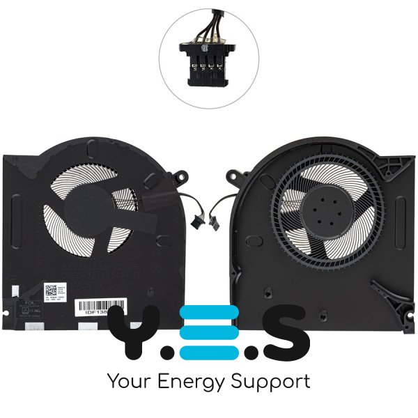 Вентилятори (лів+прав) для Dell Alienware 17 R3, 12V, H5TYJ/CNV63, кулер Original