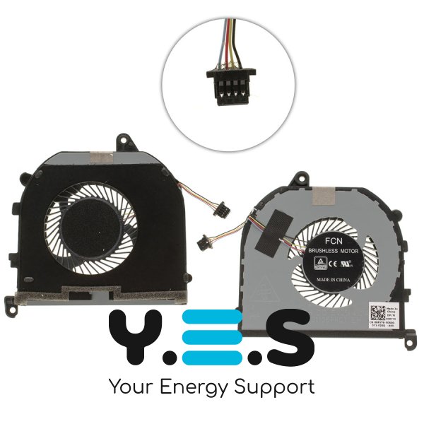 Вентилятор CPU+GPU для Dell XPS 15 9570 (08YY9/TK9J1) кулер Original