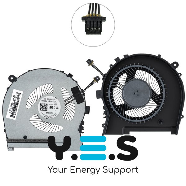 Вентилятори CPU+GPU для HP Omen 15-DH/15T-DH, L64445-001 (кулер) Original