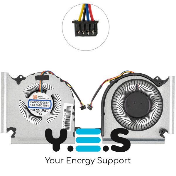 Вентилятор (CPU+VGA) для ноутбуків MSI GE66/GL66/GP66 MS-1541/MS-1542, кулер Original