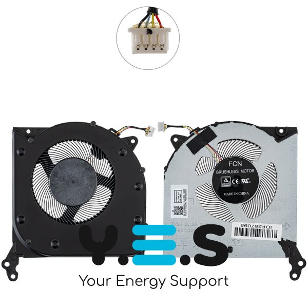 Вентилятори (2 шт) для Lenovo Legion 5 15ARH05/15IMH05H, 5V (лів+прав) Кулер Original