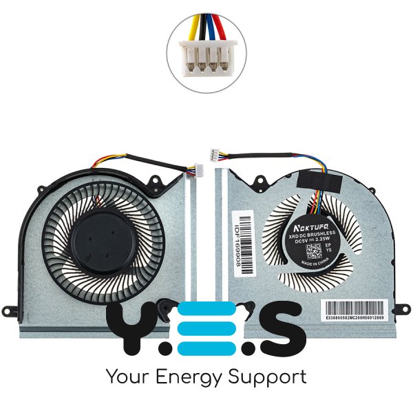 Вентилятор (кулер) CPU+VGA для ноутбука MSI GE66/GL66/GP66, MS-1541/MS-1542