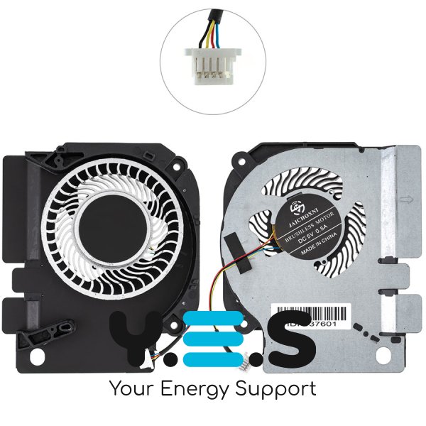 Вентилятори (2шт) для ноутбука Xiaomi Mi 15.6 GTX1050, 4pin, DC 5V (CPU+GPU) Кулер