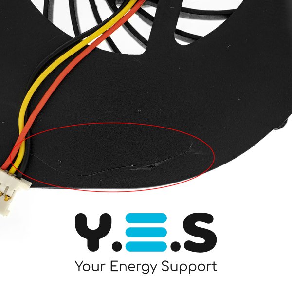 Уцінка: тріщина корпусу! Кулер HP Compaq CQ62/CQ72, Pavilion G62/G72, KSB0505HA, без кришки