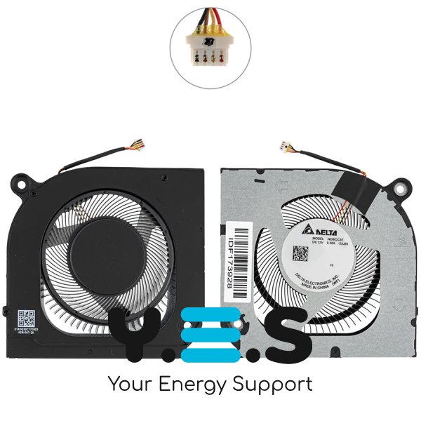 Вентилятори 2шт для ноутбука Acer AN16-73 12V (CPU+GPU) Original