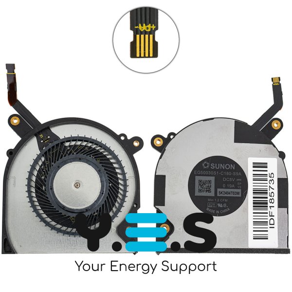 Вентилятор ноутбука Dell XPS 13 7390 для CPU+GPU Original